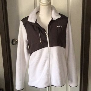 Fila Sport white and black jacket size large